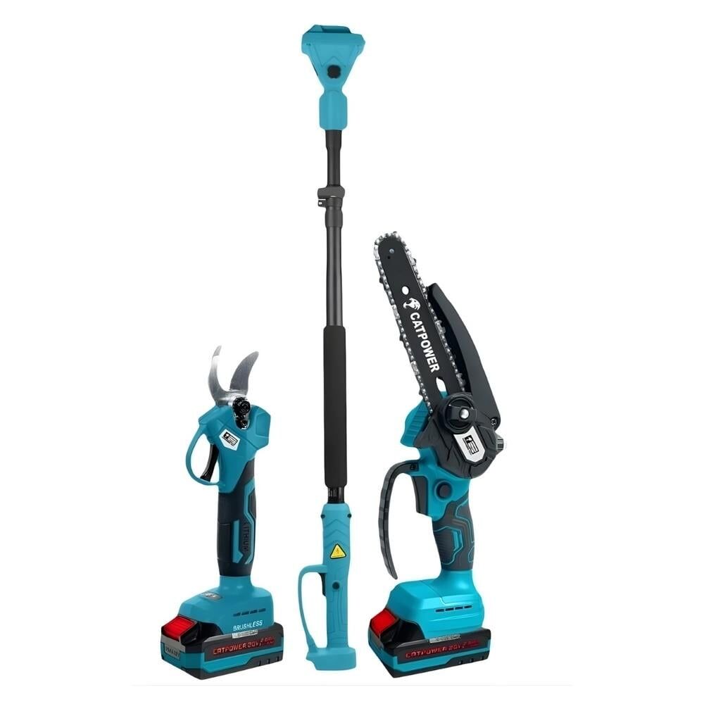 CAT AKÜLÜ 2'Lİ UZATMALI SET DAL BUDAMA+TESTERE CAT1520