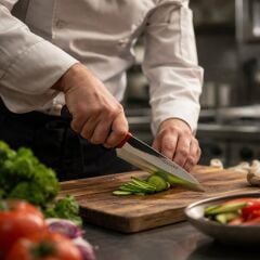 Volcano Paslanmaz Çelik Şef Bıçağı 33cm