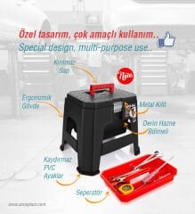Super Bag Tabureli Alet Takım Çantası Super-Bag Asr 5047