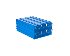 PLASTİK ŞEFFAF 2 ÇEKMECELİ KUTU 501-D