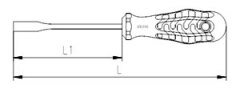 İzeltaş lokma uçlu tornavida 13mm 4770190130