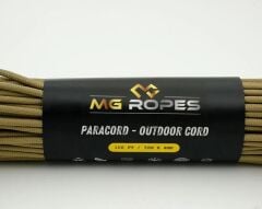 Polyester Paracord İp 4 mm Bej Renk 30 Metre