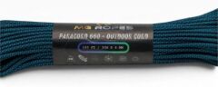 Bileklik ve Outdoor Polyester Paracord İp 4 mm 660 Lb 30 Metre Parlament Mavi Siyah Desen (10 Çekirdek)