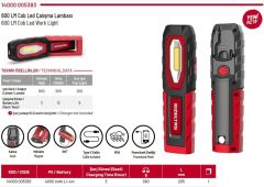 İzeltaş Cob Led Şarjlı Çalışma Lambası 600 Lm 14000005383