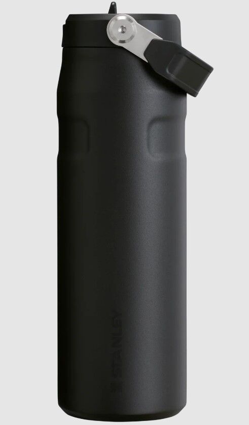 Stanley IceFlow™ Aerolight™ Flip Straw 2.0 Pipetli Su Şişesi, 0.7 Litre, Siyah 10-11283-143