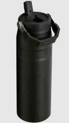 Stanley IceFlow™ Aerolight™ Flip Straw 2.0 Pipetli Su Şişesi, 0.7 Litre, Siyah 10-11283-143