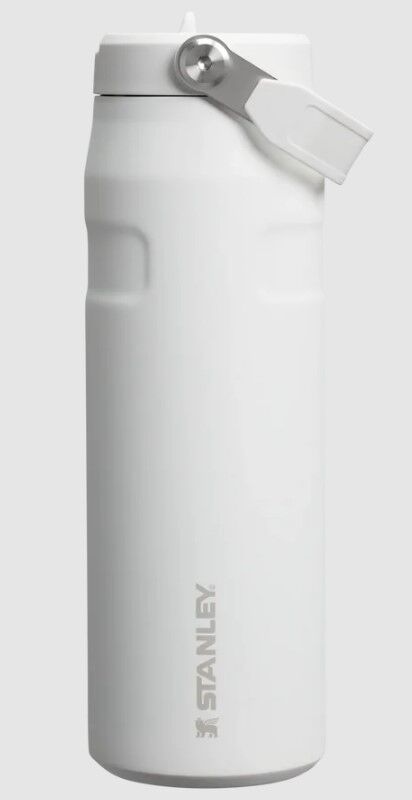 Stanley IceFlow™ Aerolight™ Flip Straw 2.0 Pipetli Su Şişesi, 0.7 Litre, Beyaz (Frost) 10-11283-144