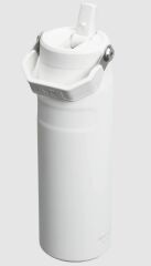 Stanley IceFlow™ Aerolight™ Flip Straw 2.0 Pipetli Su Şişesi, 0.7 Litre, Beyaz (Frost) 10-11283-144