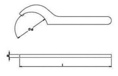 Kıvılcım Çıkarmaz 34-36mm Ex-Proof 170mm Ay Anahtar T-BRZ207404