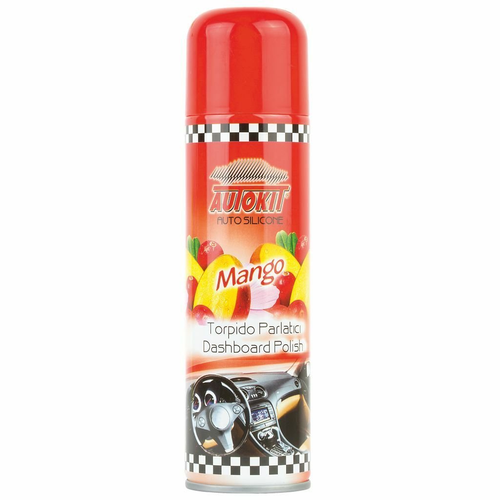 AUTOKIT TORPİDO PARLATICI MANGO KOKULU OTO SİLİKONU 220 ML – FA1-513