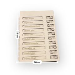 Çocuk Günlük Rutin Checklist Kontrol Listesi Eğitici Oyuncak Ahşap Yapılacaklar Listesi