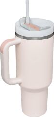 Stanley Quencher Pipetli Termos Bardak, 1.18 Litre, Pembe Kuvars(Rose Quartz) 10-13230-023
