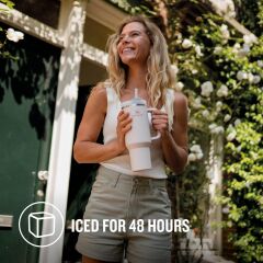 Stanley Quencher Pipetli Termos Bardak, 1.18 Litre, Pembe Kuvars(Rose Quartz) 10-13230-023