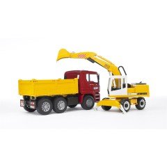 Bruder Man Damperli Kamyon Ve Liebherr Ekskavatör BR02751