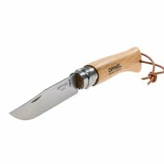 Opinel Inox 8 No Ahşap Deri Askılı Paslanmaz Çelik Çakı OP-001321