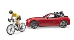 Bruder Roadster Araba & Bisiklet Ve Sürücüsü BR03485