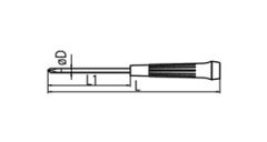 İzeltaş torx uçlu klemens tornavida t7x60 4530170760