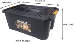 Süper Bag Büyük Saklama Ve Düzenleme Kutusu 80 Lt Asr-4039