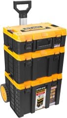 Super-Bag S-M-L Master Case 3'lü Set Tekerlekli Alet Taşıma Çantası ASR 6030