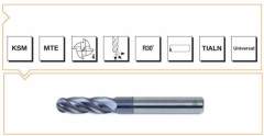5 MM PAR.FREZE KÜRESELBAŞLI KSM-TIALN Z:4 MTE