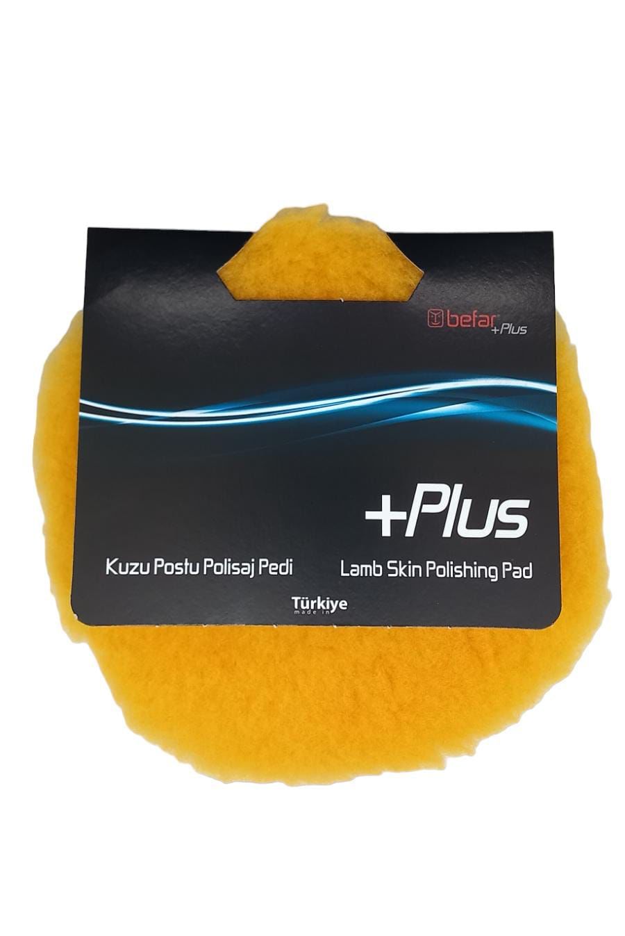 Befar Plus Cırtlı Kuzu Postu Polisaj Keçesi 180mm Sarı