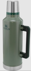 Stanley Classic Legendary Vakumlu Çelik Termos, Yeşil (Hammertone Green), 2.3 Litre