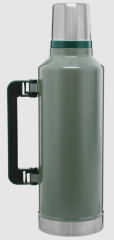 Stanley Classic Legendary Vakumlu Çelik Termos, Yeşil (Hammertone Green), 2.3 Litre