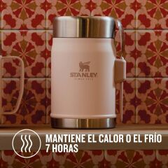 Stanley Classic Legendary Yemek Termosu, Pembe Kuvars (Rose Quartz), 0.4 Litre 10-09382-106