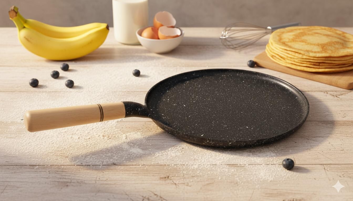 Dlyn Cansuyu Döküm Krep Tavası 28cm