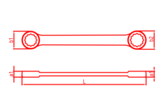 İzeltaş Düz Yıldız Anahtar 08x09 Mm 0440 03 0809