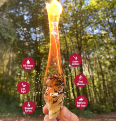 Bonga Ateş Tutuşturucu %100 Doğal - 10 Adet (140 Gr)