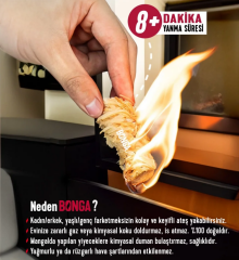 Bonga Ateş Tutuşturucu %100 Doğal - 10 Adet (140 Gr)
