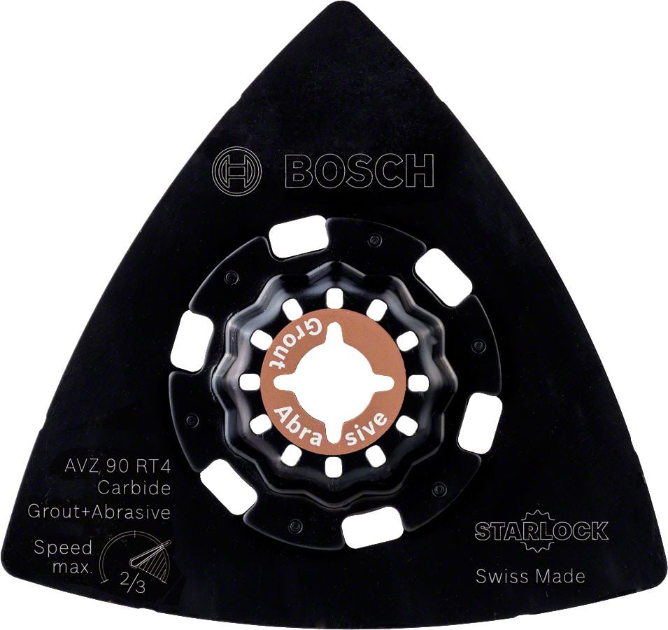Bosch - Starlock - AVZ 90 RT4 - Carbide RIFF Zımpara Tabanı 40 Kum Kalınlığı 1'li