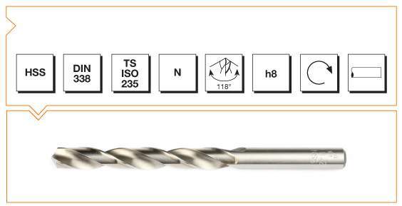 14.5 mm matkap ucu taşlanmış hss MTE