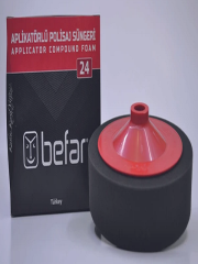Befar Aplikatörlü Polisaj Süngeri Siyah 150x45mm O24032