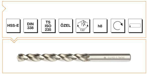 4 mm matkap ucu hsse MTE gümüş