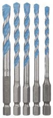 Bosch - Altıgen Şaftlı, HEX-9 Serisi Çoklu Malzeme için Matkap Ucu 5'li Set 4-5-6-8-10 mm