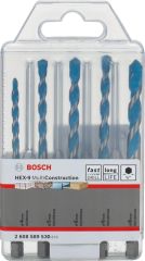 Bosch - Altıgen Şaftlı, HEX-9 Serisi Çoklu Malzeme için Matkap Ucu 5'li Set 4-5-6-8-10 mm