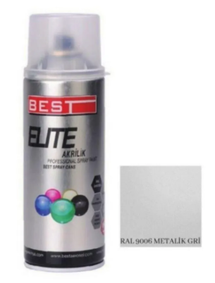 Best Elite Sprey Boya Metal Gri RAL9006 400ML