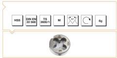 Normal vidalı pafta m22 MTE