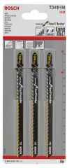 Bosch - Fiber Ve Çimentolu Malzeme İçin T 341 HM Dekupaj Testeresi Bıçağı - 3'Lü Paket