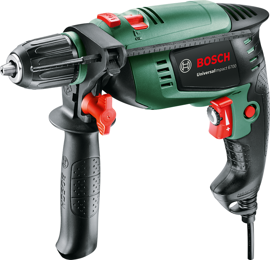 Bosch UniversalImpact 6700 Darbeli Matkap + 5 Parça Set