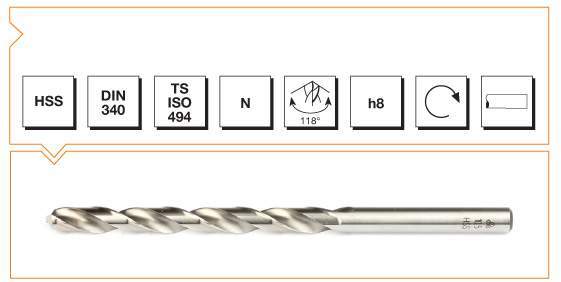 2.5 mm matkap ucu hss uzun MTE