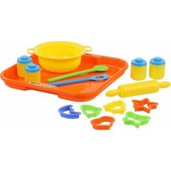 Set Çocuk Yemek Takımı Hamur İşleri İçin No:1 Tepsi İle