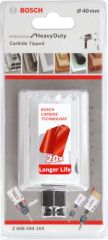 Bosch - Endurance Serisi Zorlu Malzemeler için Carbide Delik Açma Testeresi (Panç) 40 mm