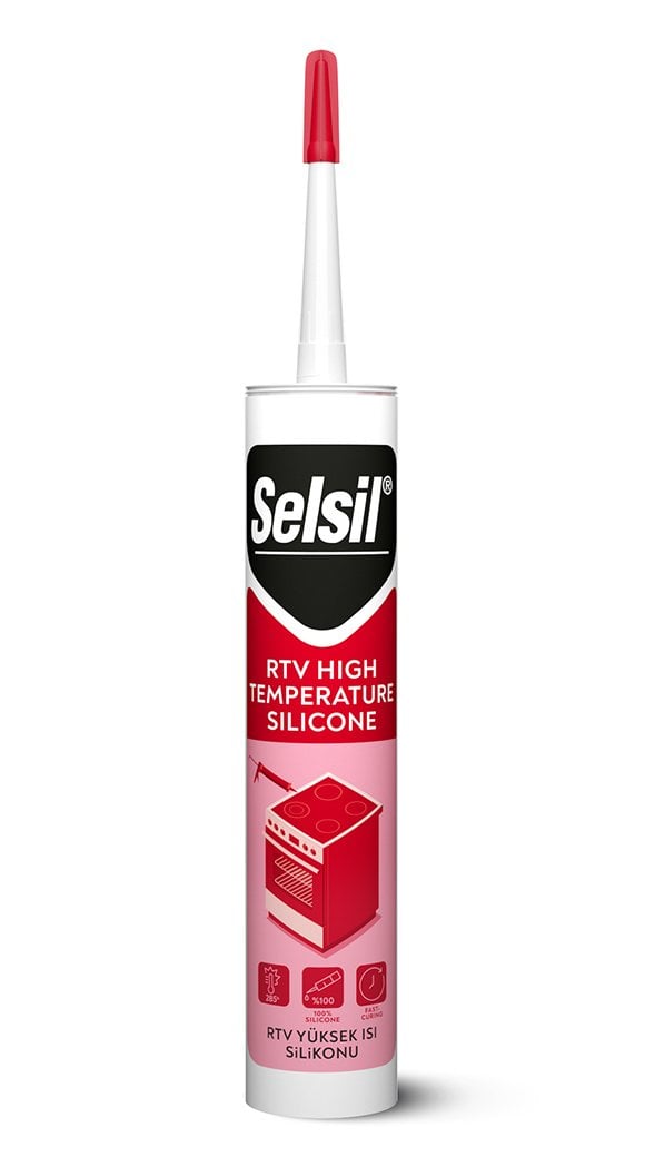 Selsil ht kırmızı silikon 310 ml 2520