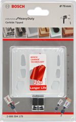 Bosch - Endurance Serisi Zorlu Malzemeler için Carbide Delik Açma Testeresi (Panç) 76 mm