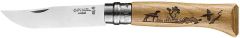 Opinel Inox No 8 Meşe Saplı Köpek Desenli Paslanmaz Çelik Çakı OP-002335