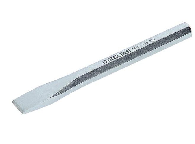 Izeltaş 5510230125 Tesviyeci Düz Keski Krom, 125 Mm