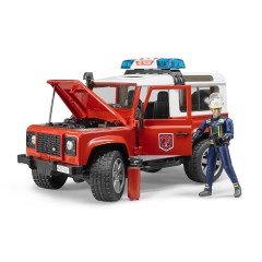 Bruder Land Rover İtfaiye Aracı ve İtfaiye Memuru (BR02596)